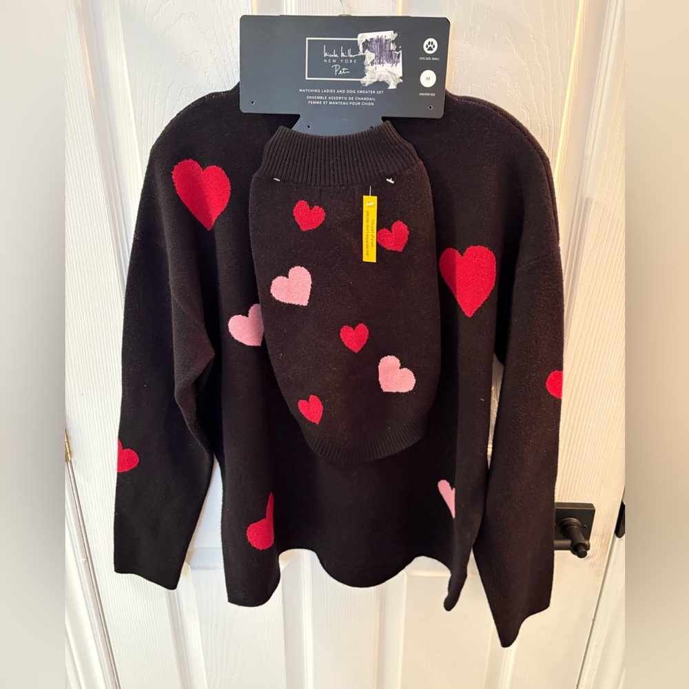 Matching dog and dog mom sweater set